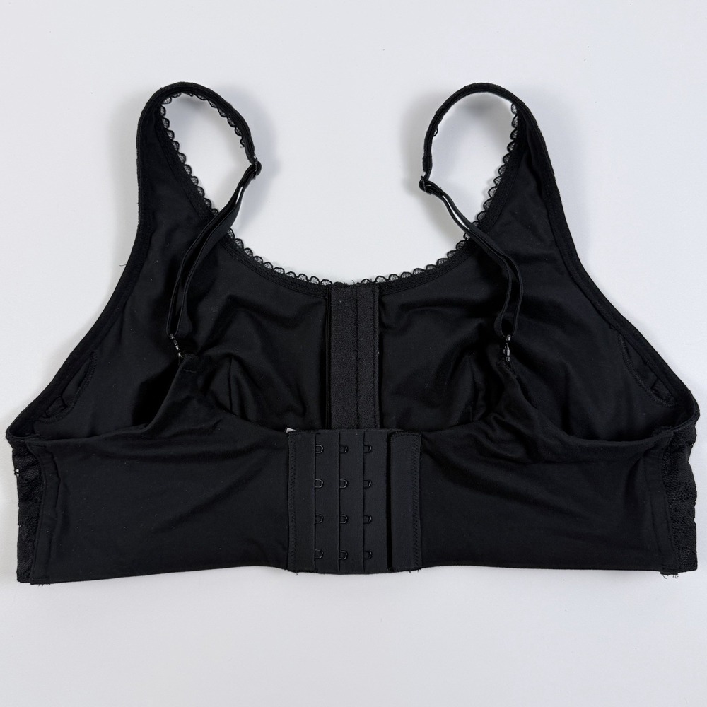 Victoria's Secret Body By Victoria Black Lace Front Closure Mastectomy Bra M NWT - Picture 2 of 7